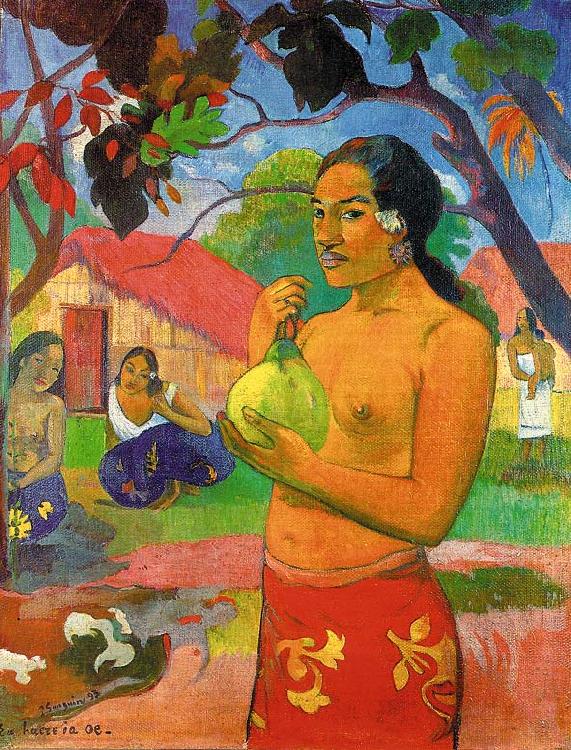 Paul Gauguin Woman Holding a Fruit China oil painting art